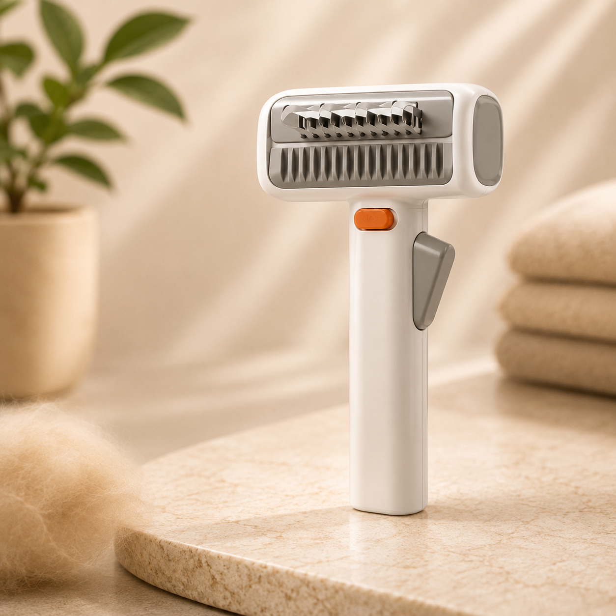 FurlyWell Renew | 3-in-1 Self-Cleaning Grooming Comb