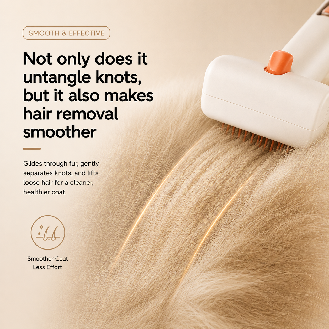 FurlyWell Renew | 3-in-1 Self-Cleaning Grooming Comb