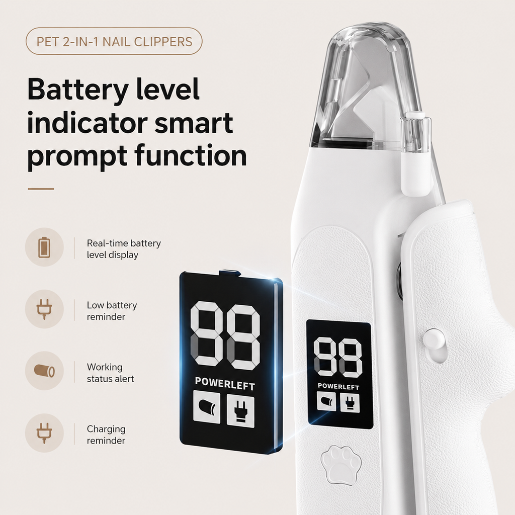 FurlyWell Glow | 2-in-1 LED Nail Clipper & Grinder