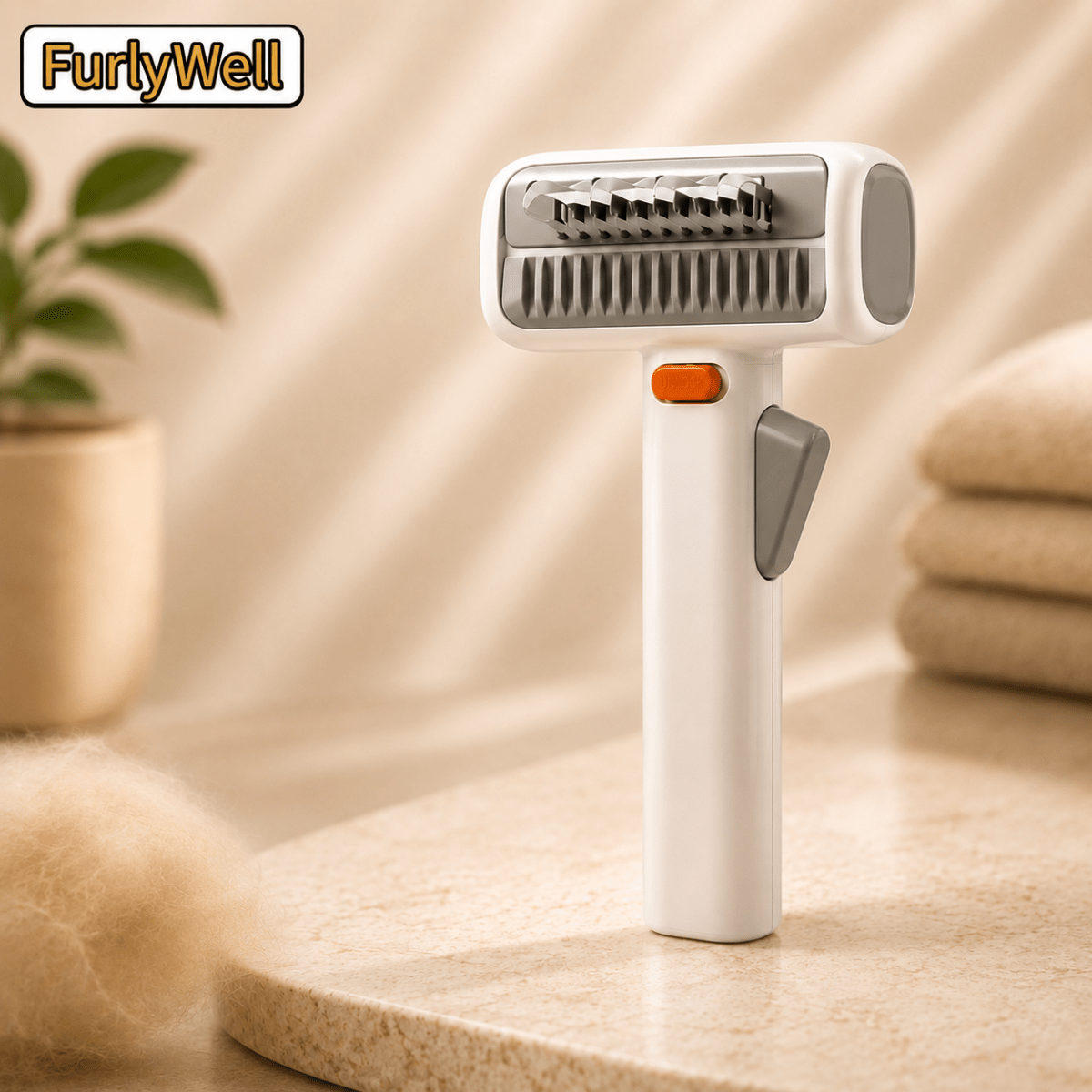 FurlyWell Renew | 3-in-1 Self-Cleaning Grooming Comb - FurlyWell