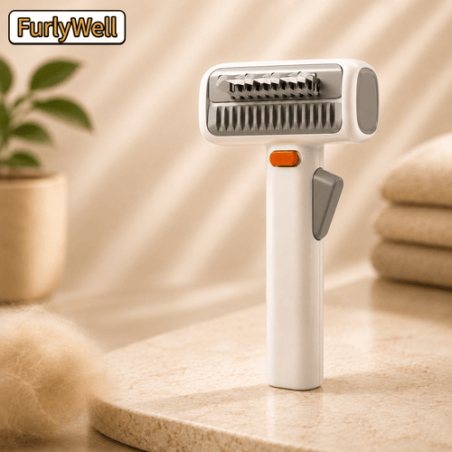 FurlyWell Renew | 3-in-1 Self-Cleaning Grooming Comb - FurlyWell