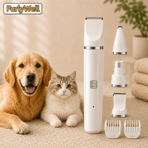FurlyWell Precision | Rechargeable 4-in-1 Pet Clipper - FurlyWell